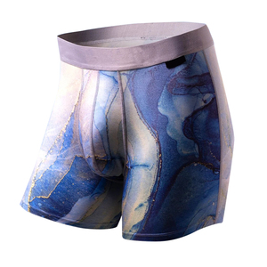 Tốt nhất bán Mens Patterned đồ lót của nam giới Boxer Briefs thể dục thể thao chạy boxer xe máy nén quần short đồ lót - Product Image 3