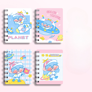 A7ロールオーバーコイルブック80枚160ページ漫画柄横線内ページ学生持ち運びミニブック - Product Image 5