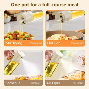 2 में 1 तेल की बोतल डिस्पेंसर 550 मिली 19 औंस रसोई भंडारण तेल की बोतल हवा को खाना पकाने के लिए - Product Image 2