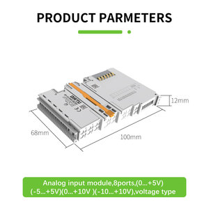 PLCアナログ入力IOモジュールIP20分散バスシステムサポート8モジュール電圧タイプ - Product Image 3