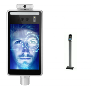 Body Forehead AI Camera 8 Inch Face Recognition Thermometer Facial Intelligent Access Control Time Attendance <strong>System</strong> on Bus - Product Image 3
