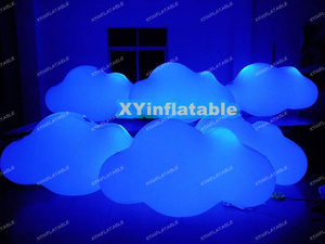 LED aydınlatma şişme asılı bulut balon tavan hava bulut LED ışıkları ile dekoratif şişme tavan balon - Product Image 2