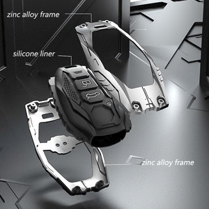 Original Design Metal Car <strong>Key</strong> case with Silicone Skin for MG4 <strong>MG</strong> EHS MG7 MG3 <strong>MG</strong> WHALE - Product Image 5