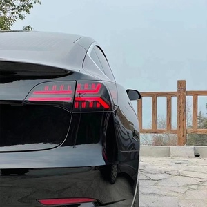 ตกแต่งรถยนต์ไฟท้าย2016-2021ไฟท้าย LED แบบไดนามิก Tesla สัญญาณแบบไดนามิก3ไฟท้ายสีแดง12V 10 W ไฟ Model3 1ปี ABS + LED - Product Image 3