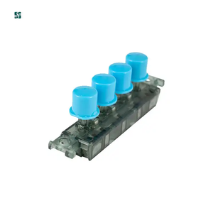 Interruttori a pulsante del ventilatore elettrico a 3 velocità di colore blu 4 tasti - Product Image 5