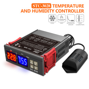 STC-3028 DC12V 10A Digital Dual LED controlador de temperatura humedad termostato - Product Image 2