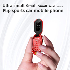 原装新款解锁Ulcool F18迷你汽车模型翻盖手机Nano Sim学生儿童手机键盘Botton Celula