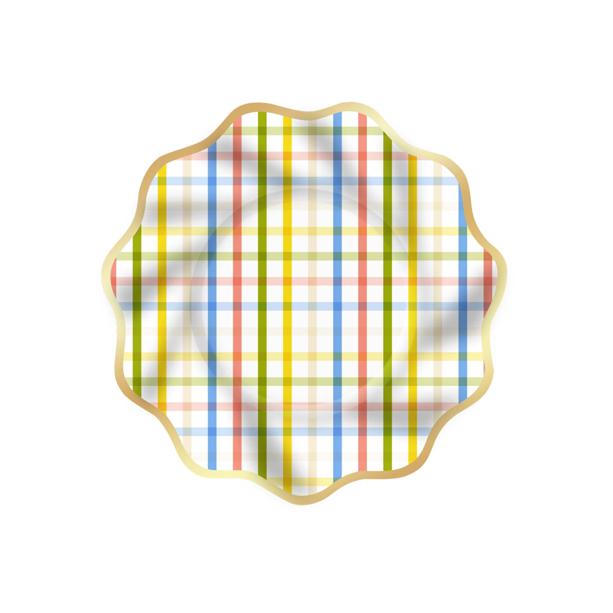 Plato de papel de 10.5 pulgadas * 8 unidades