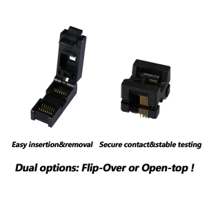 Zócalo de prueba de chip SOP8 de diseño innovador para eficiencia mejorada Adaptador de enchufe IC de enchufe de prueba de chip de paso de 1,27mm para envejecimiento de chips - Product Image 2