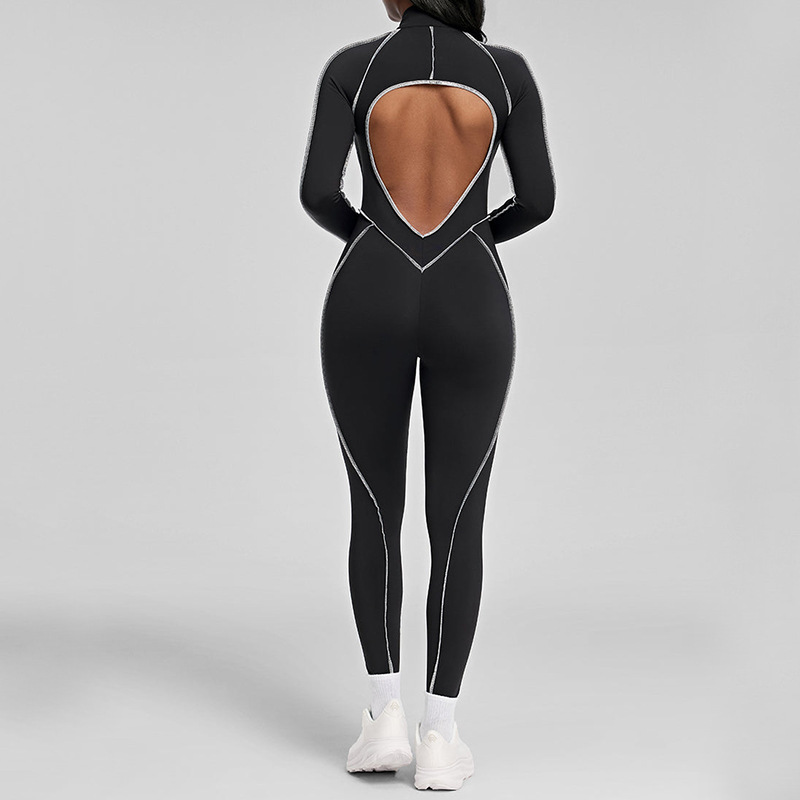 Long Sleeve Backless_Black