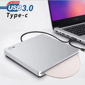 吸盘USB 3.0和C型DVD-ROM光驱外部超薄光盘光盘阅读器台式机笔记本电脑平板电脑DVD播放器