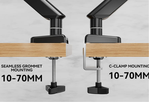 Hot New Style Monitor Mount Vesa 75*75-100*100 Double Arms Gas Spring Table Mount for <strong>Computer</strong> Bracket for Office - Product Image 3