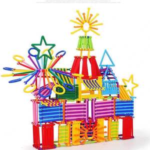 Bloques de construcción Juguetes educativos Juego de bloques de columna de forma geométrica de alta calidad Construcción de cadena de eslabones de plástico colorido - Product Image 6