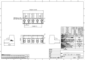 PCBコネクタ端子台5.00/5.08/5.80/7.50/7.62mm中国サプライヤーPCB端子台 - Product Image 6