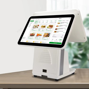 Dispositivo de hardware de fábrica Software POS inteligente de pantalla dual de 15,6 pulgadas Sistemas Android Terminal todo en uno Máquina Epos para tienda - Product Image 3