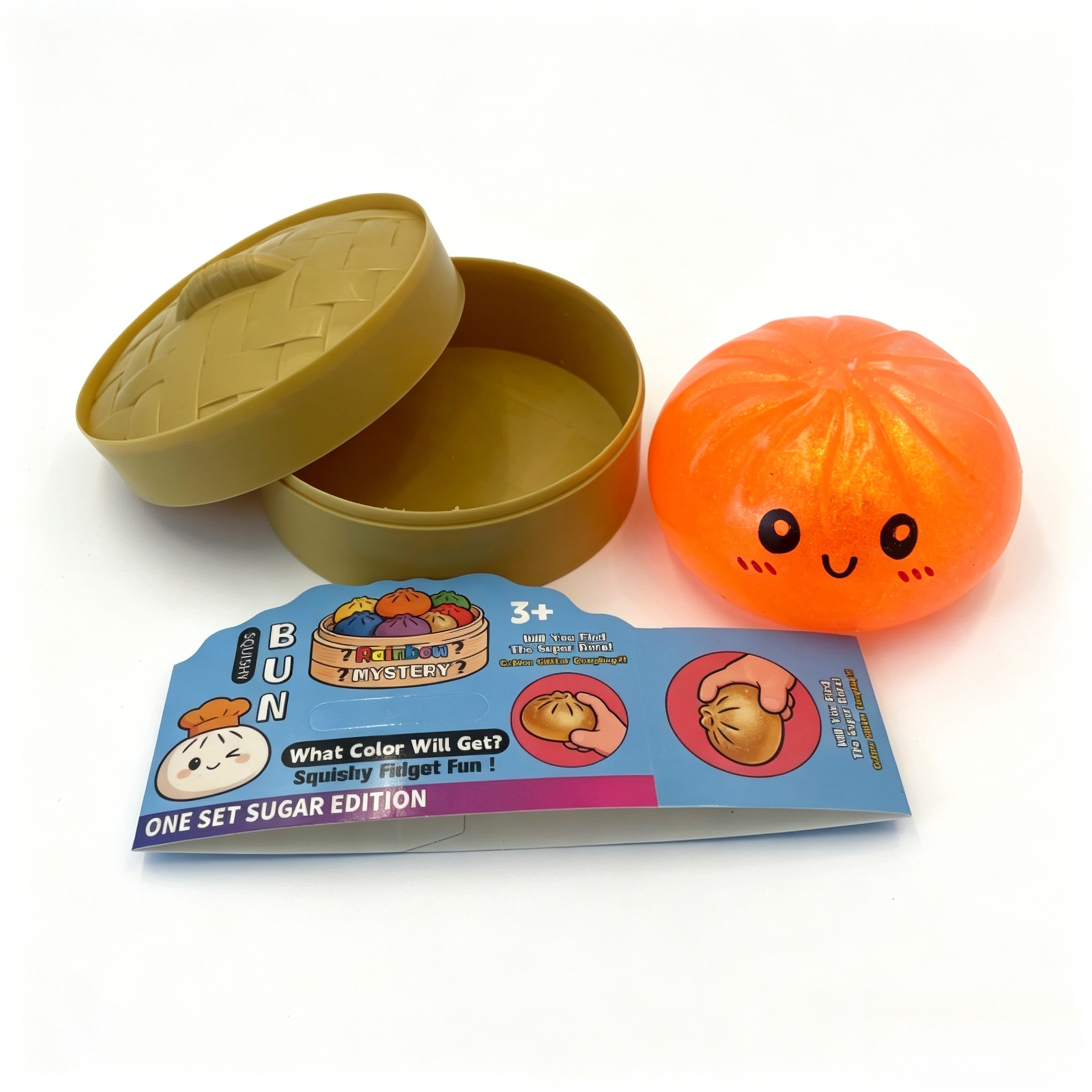 15 tarjeta de vaporera de bollo relleno al vapor de color naranja cálido