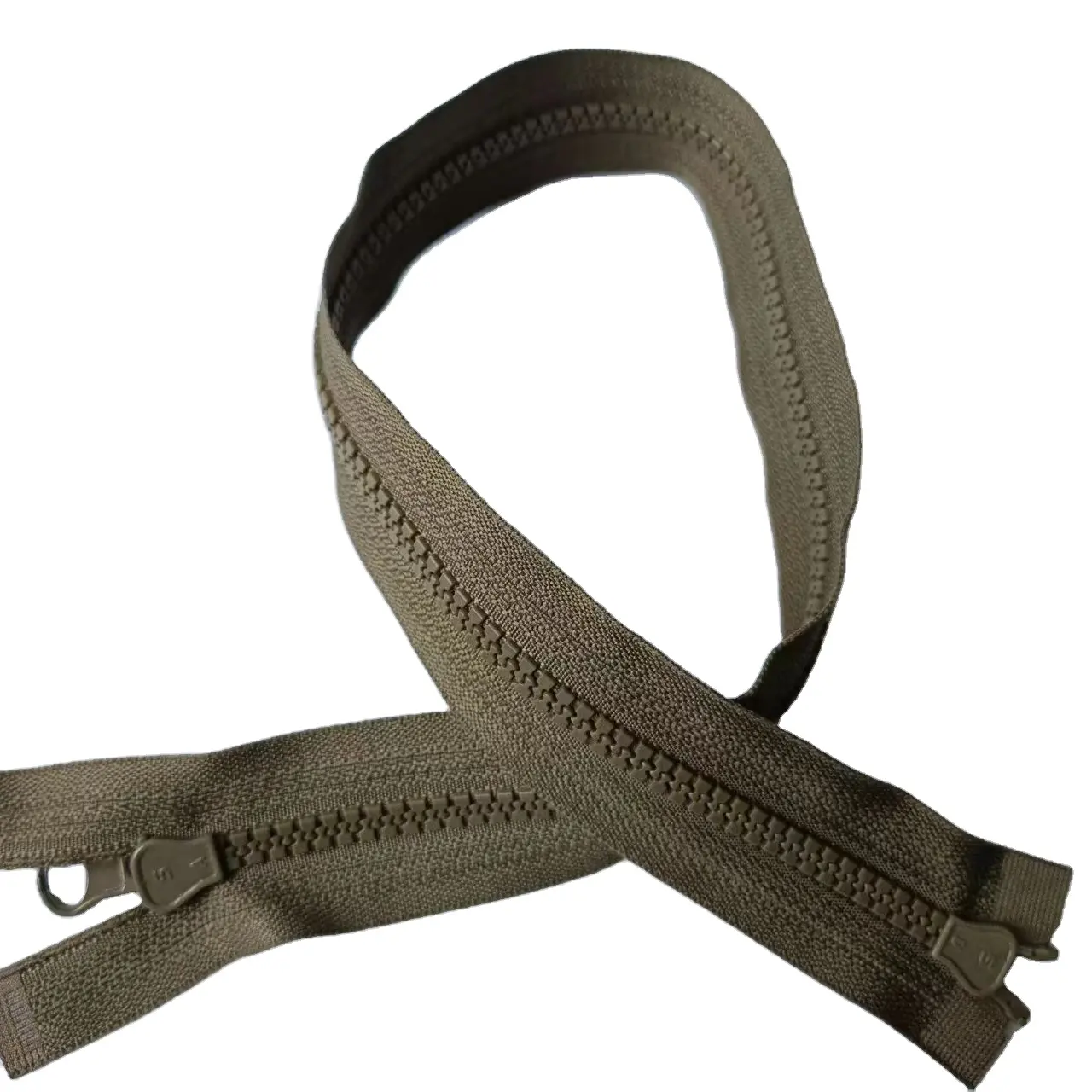 Militar Verde Alta Qualidade 7 # Nylon Zipper Zipper Plástico Relâmpago Zipper Para Sacos