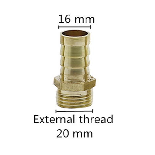 Yellow - 1/2" Male Thread to 16mm