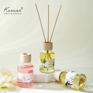 100ml Hot Sale <span class=keywords><strong>Reed</strong></span> Diffusor Set Frisch anhaltender Luxus duft für die Aroma therapie zu Hause Geruchs freie Glückseligkeit für Schlafzimmer Wohnzimmer Dekor - Product Image 2