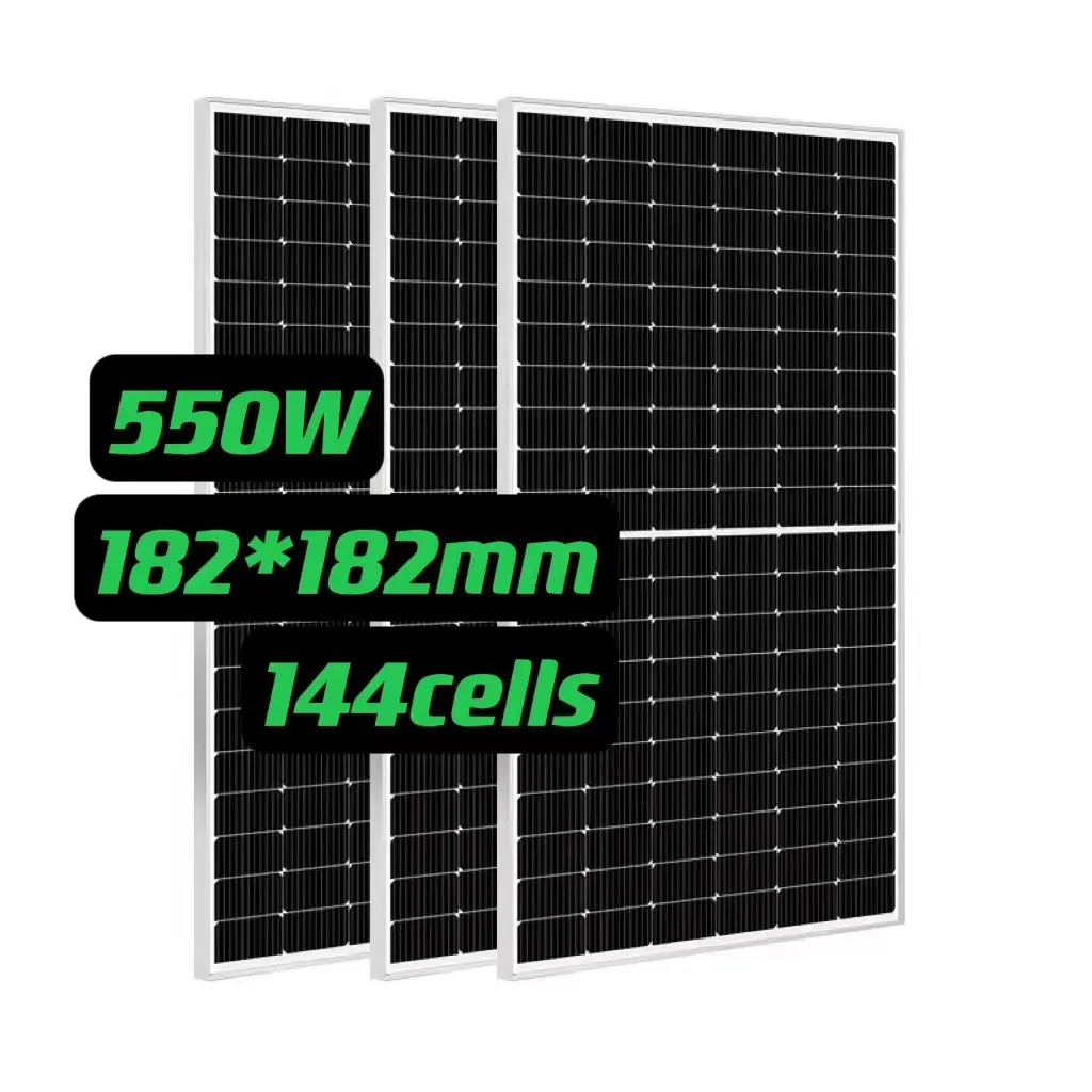 Panel surya 550 Watt sistem monokristalin paneles Panel surya rumah