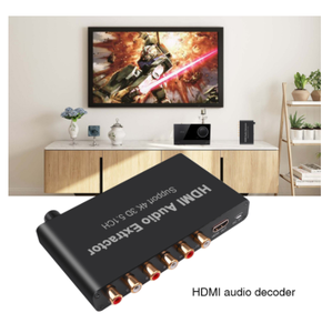 New Support 4K 3D 5.1CH HDMI-compatible Audio Extractor Decode Coaxial to RCA AC3/DST to 5.<strong>1</strong> Amplifier Analog Converter - Product Image 2