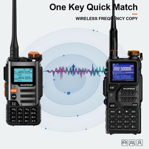 Walkie Talkie UV K68 al por mayor, transpondedor Meteorológico de frecuencia inalámbrica de cifrado de voz multibanda de aviación AM de 5W - Product Image 6