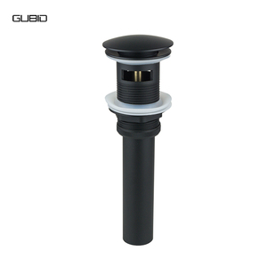 CUPC Bagno Lavabo Vanity Vessel Sink Bacino Rifiuti Tappo di Montaggio Nero Opaco Filtro Push Pop Up di Scarico con Troppopieno - Product Image 1