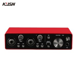Профессиональный микшер Usb звуковая карта 2 в 2 из Live Streaming аудио интерфейс Usb Запись звуковой карты для музыкальной студии - Product Image 3