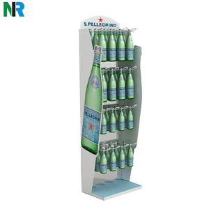 Estante de exhibición de mostrador de piso de cartón promocional Caja de exhibición de pegatinas Karton Soporte de exhibición de cartón de papel Mart con gancho