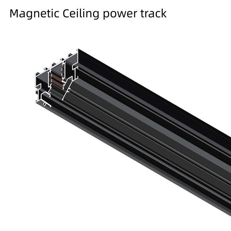 Rail de plafond noir 1m