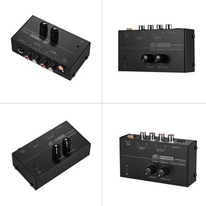 Preamplificador de preamplificador de fono ultracompacto con controles de nivel y volumen Entrada y salida RCA 1/4 - Product Image 2