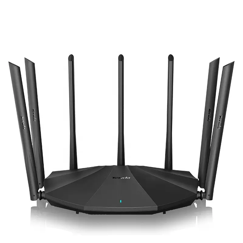 Tenda-enrutador inalámbrico de doble banda, repetidor Wifi con 7 antenas de alta ganancia, AC23 AC2100, Gigabit, 2,4G, 5,0 GHz, 2033Mbps