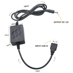 DC DC güç inverteri doğrultucu dönüştürmek 5V 12V yükseltmeli dönüştürücü Boost modülü trafo voltaj regülatörü kablo güç kaynağı - Product Image 4