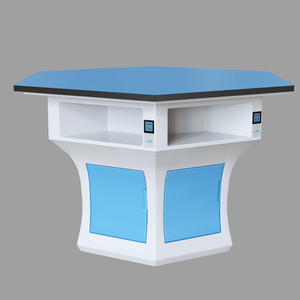 Đại Học Lớp học thử nghiệm nền tảng khoa học phòng thí nghiệm bàn làm việc lục giác bảng cho hóa học phòng thí nghiệm đồ nội thất - Product Image 2