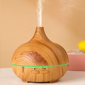 Ellestfun OEM/ODM <strong>Timer</strong> Fragrance <strong>Ultrasonic</strong> Round Aroma 150 ml Woodgrain Essential Oil <strong>Diffuser</strong> 150ml Machine - Product Image 1