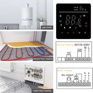 Design moderno a distanza Tuya Smart Life APP di controllo termostato di riscaldamento con Touch Screen settimanale programmabile con termostato Wifi - Product Image 6