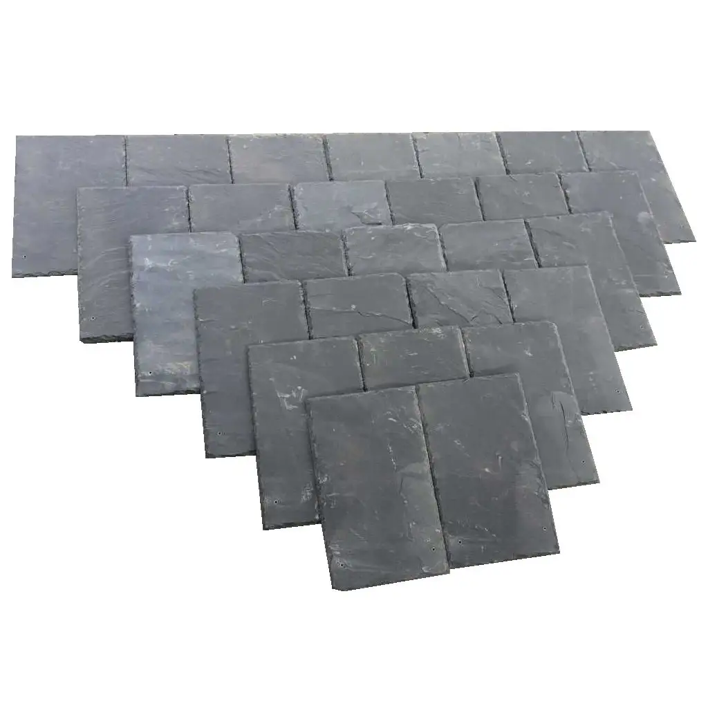 Tegole in ardesia nera 60mm X 40mm per copertura del tetto con prezzo più basso