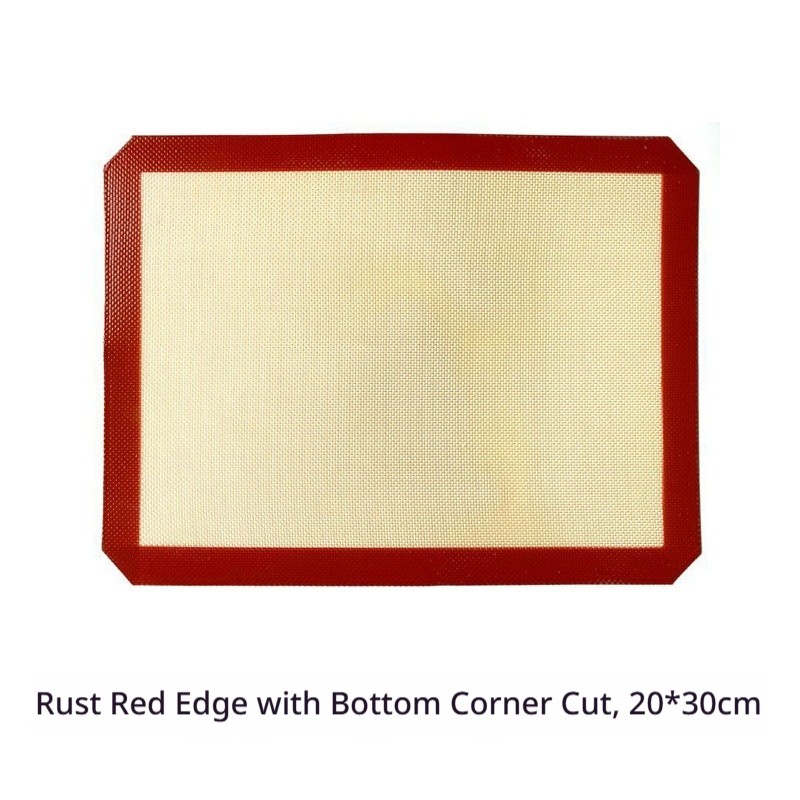 Coin de contre-dépouille de café bord rouge rouille 20*30cm