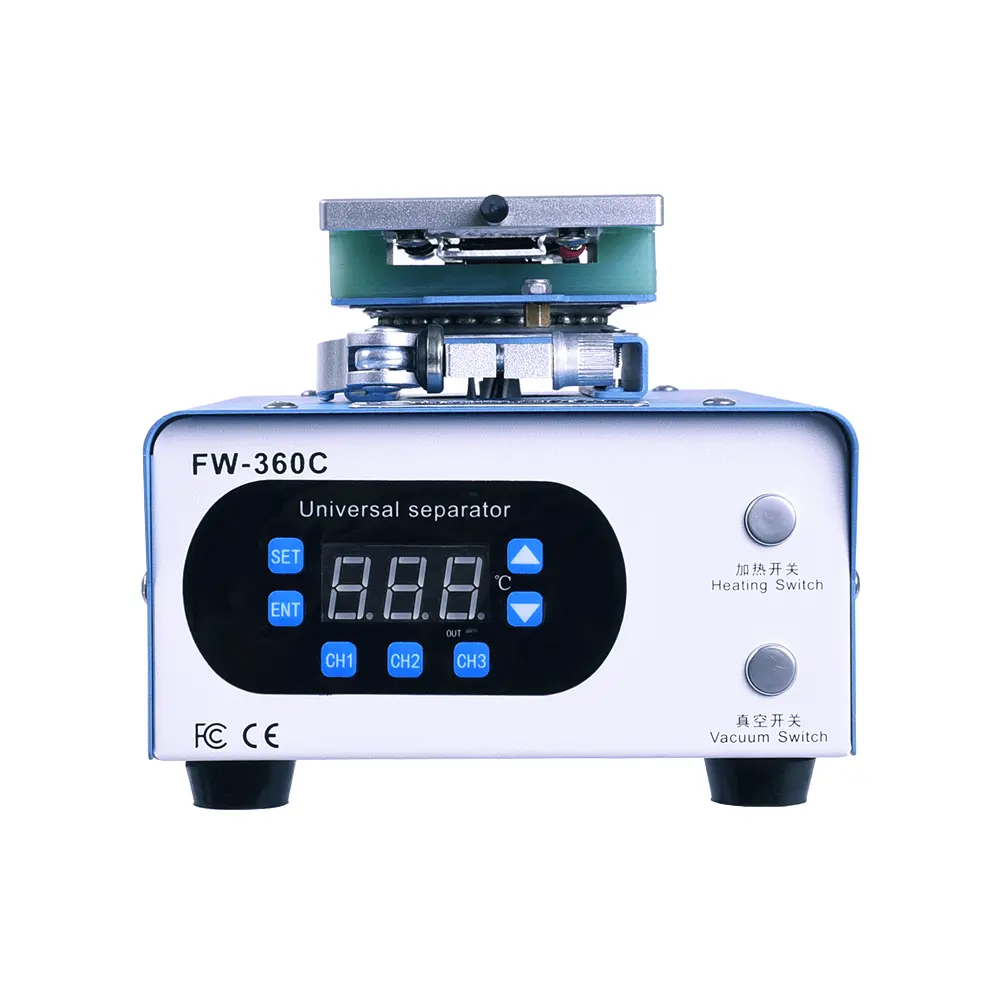 FORWARD FW-360C Two-Button Rotary Edge Separator 3 Channels 2022 Screen LCD Separator Machine FW-360 Separator Upgraded Version