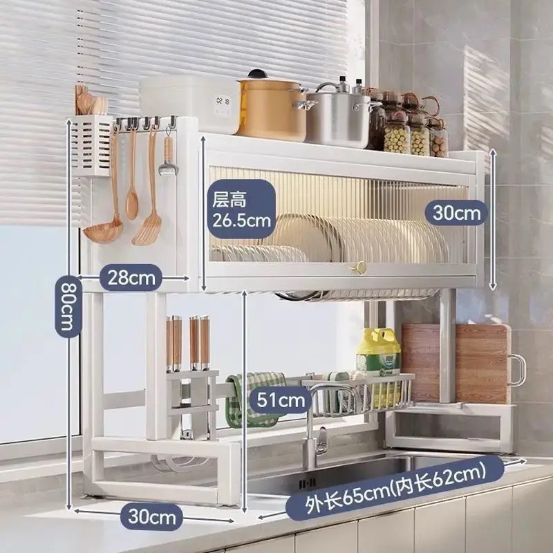 Single-door-white-65cm long-includes full set of accessories