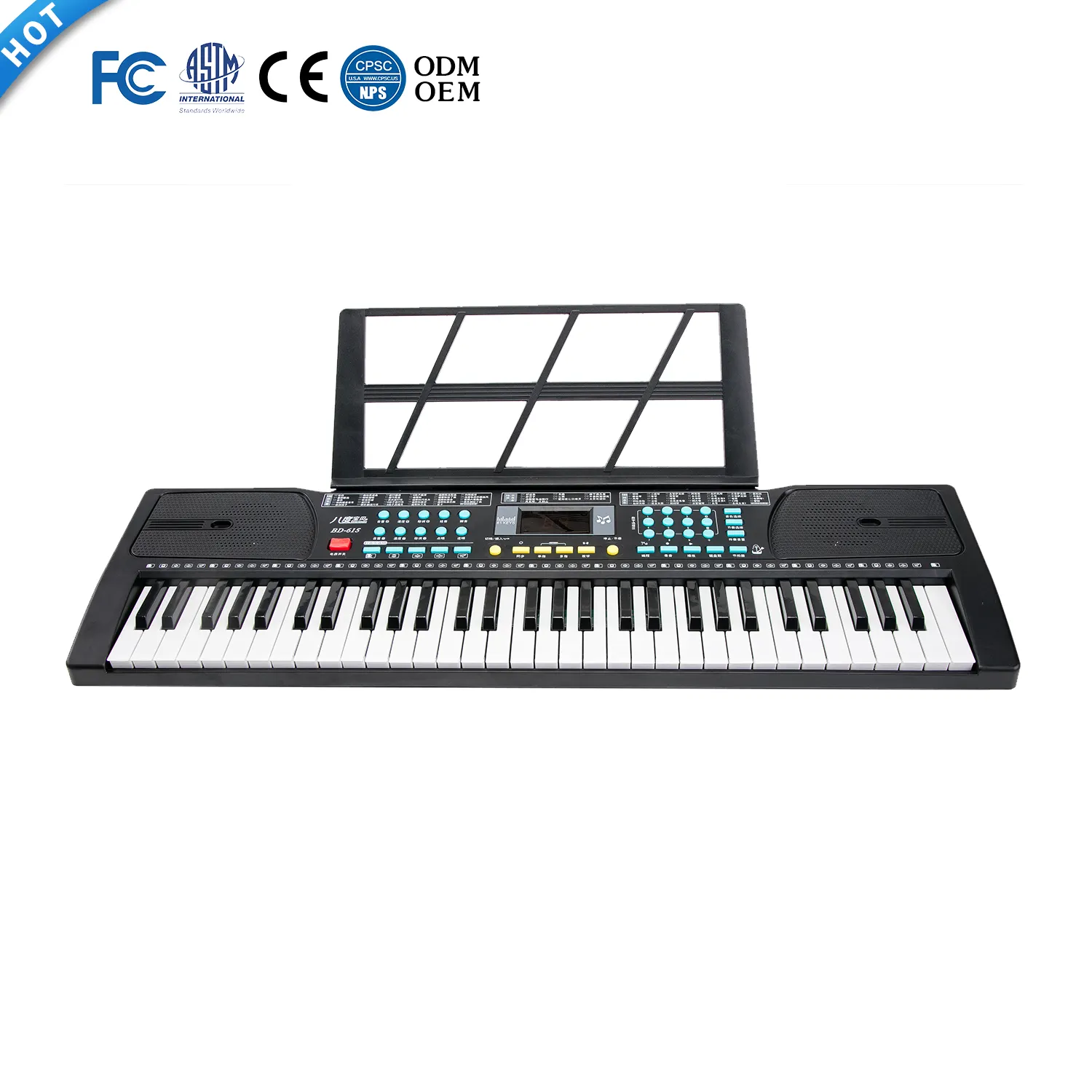 Órgano de teclado electrónico de instrumentos musicales de alta calidad de sonido portátil con 61 teclas 3 compradores