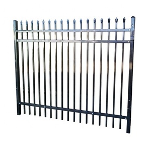Hot Sale High Quality <strong>6</strong> ft X <strong>8</strong> ft Galvanized Steel Picket <strong>Fence</strong> for Garden Fencing or Commercial Fencing