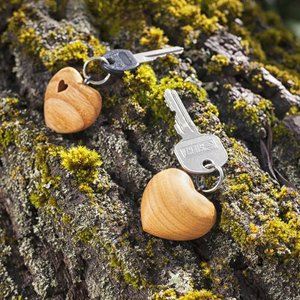 Wooden Heart <strong>Shaped</strong> Keychains Heavy Duty Keyring <strong>Key</strong> Holder for <strong>House</strong> Car Office <strong>Keys</strong>