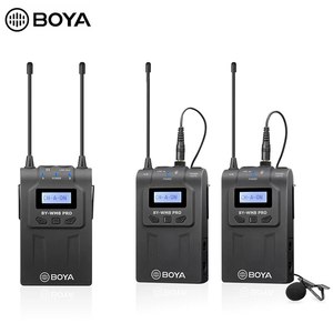 BOYA İle BY-WM8 Pro K1 K2 BY-WM4 Pro mikrofon UHF çift kablosuz microsador mikrofonun röportaj Mic iPhone için DSLR Video kamera - Product Image 5