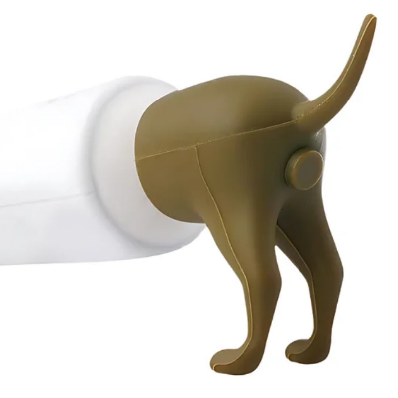 Dog ass toothpaste squeezer-brown
