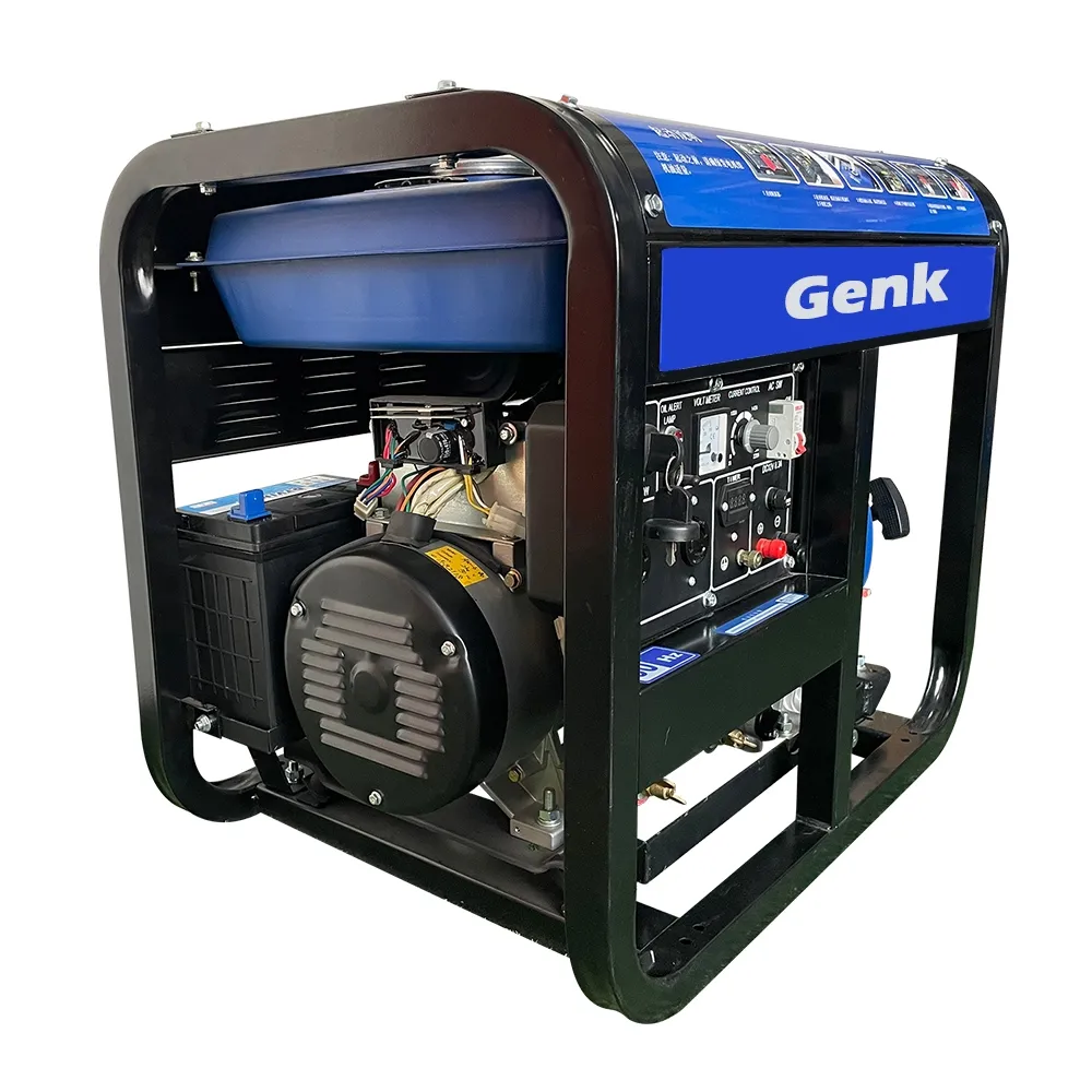 Genk-corriente de soldadura 50A-180A, generador diésel de 2kw, 2kva, 110V, 220V, generador de energía en espera para el trabajo