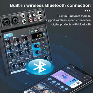 GAX-TG402 USB <strong>Audio</strong> Mixer Sound Board Console System <strong>Interface</strong> 4 Channel Digital MP3 Computer <strong>Input</strong> 16-Bit DSP Processor Stereo - Product Image 6
