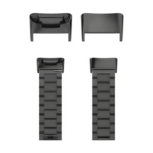 Lionorm 18毫米宽度表带连接器适配器替换<span class=keywords><strong>Fitbit</strong></span> Charge 5 Charge 6手表附件的金属链节附件