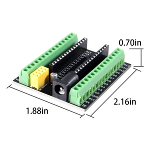 Nano V 3.0 Controller Terminal Adapter Shield Erweiterungs karte Kompatibel mit Arduino Nano V 3.0 AVR ATMEGA328P-AU modul