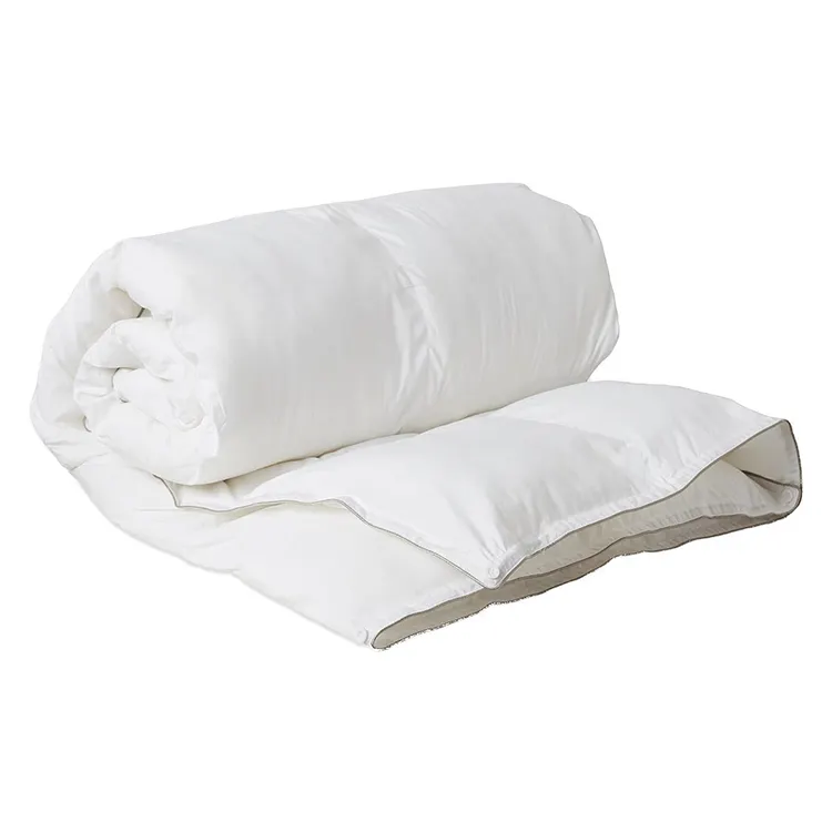 ผ้าคลุมเตียงสีขาว/ผ้านวม/ผ้านวม/ผ้านวมไมโครไฟเบอร์บรรจุผ้านวมผ้าฝ้ายระบายอากาศ